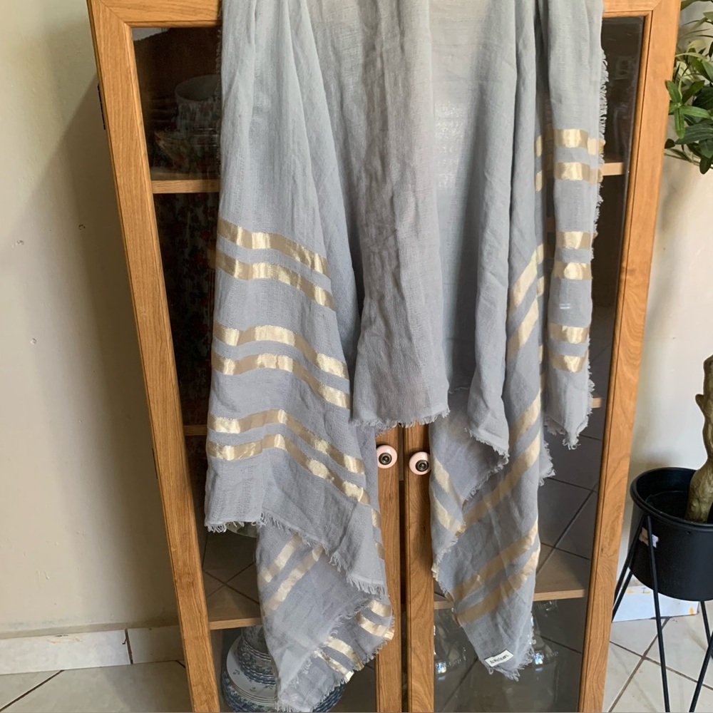 Always pashmina shawl with metallic yarn